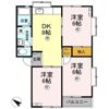 湖水ハイツ B棟の間取り画像