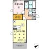 D-ROOM NISHIBARU A棟の間取り画像