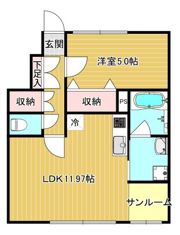 ルミエールFの間取り画像