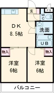 クラージュの間取り画像