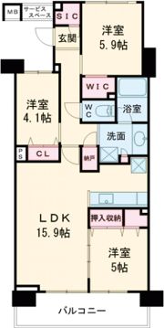 プラウド奈良大宮町の間取り画像