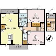 松韻舎Dの間取り画像