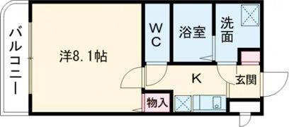 リバージュ県庁通りの間取り画像
