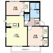 アルプスガーデン Bの間取り画像