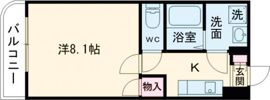 リバージュ県庁通りの間取り画像
