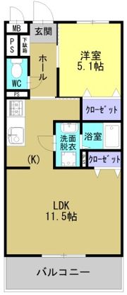 ガウディONEの間取り画像