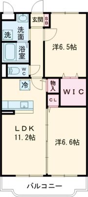 グランディール弐番館の間取り画像