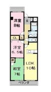 カーサ長良パークの間取り画像