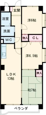 カーサ長良パークの間取り画像