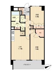 HF若林公園レジデンスの間取り画像