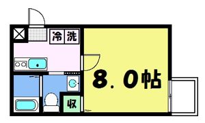フラッティ堀川下立売の間取り画像