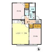 シトラスの風 Bの間取り画像