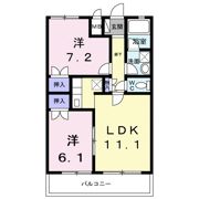 NORTH LANDⅡの間取り画像