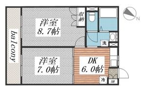 サンヴィレッジシラハタⅡの間取り画像