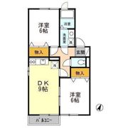 リビングタウン江陽 Bの間取り画像