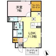 リビングタウン長久保 Dの間取り画像