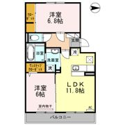 リバーフロント鴨川の間取り画像