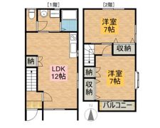 テラス鈴木 Bの間取り画像