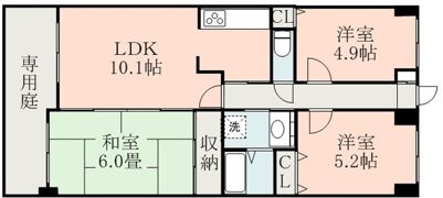 ダイアパレス保田窪の間取り画像