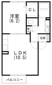 デパール城北Bの間取り画像