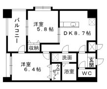 リバージュ県庁通りの間取り画像