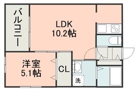 EXE神園Aの間取り画像