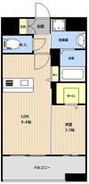 VALENTIA天神東の間取り画像
