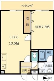 ハウスメモリアル6の間取り画像
