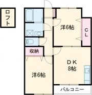 フラワーコーポ立岡Cの間取り画像