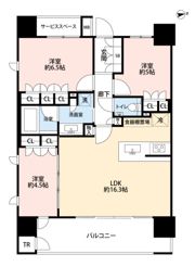 パークホームズ大濠公園フロントの間取り画像