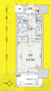 プレサンス泉セントマークの間取り画像