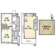 野崎戸建の間取り画像