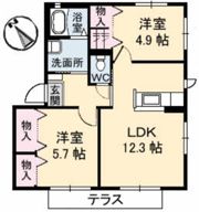 バリュージュ Ⅱの間取り画像