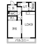 ロッキー豊栄A棟の間取り画像