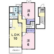 エスポワール大刀洗Ⅴの間取り画像