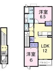 ブルックリンハイツ B棟の間取り画像