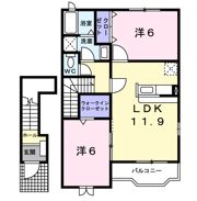 プロムナード Aの間取り画像