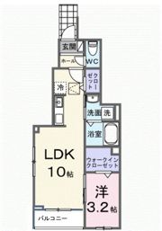 ヒカルサ土浦神立ウエストの間取り画像