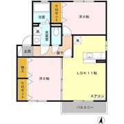アンオーク A・Bの間取り画像