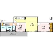 GRAMM奥海印寺 EASTの間取り画像