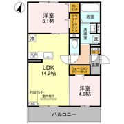 GRAMM奥海印寺 EASTの間取り画像