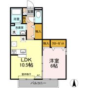リヴェール北御座 A棟の間取り画像