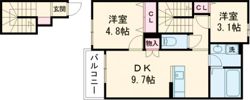 ルナエトワール25番館の間取り画像