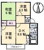 グランビュー桧山の間取り画像