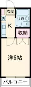 ハイツ福生の間取り画像