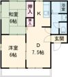 西条中央アパートの間取り画像
