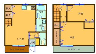 ハーベストⅡの間取り画像