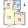 フレグランス狭間Bの間取り画像