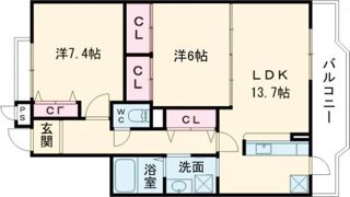 アミカル石山の間取り画像
