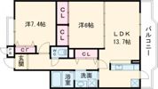 アミカル石山の間取り画像